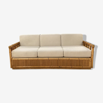 Italian bamboo sofa 1970s