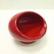 Vintage Spheric Red Glazed Ceramic Ashtray by Gabbianelli, Italy