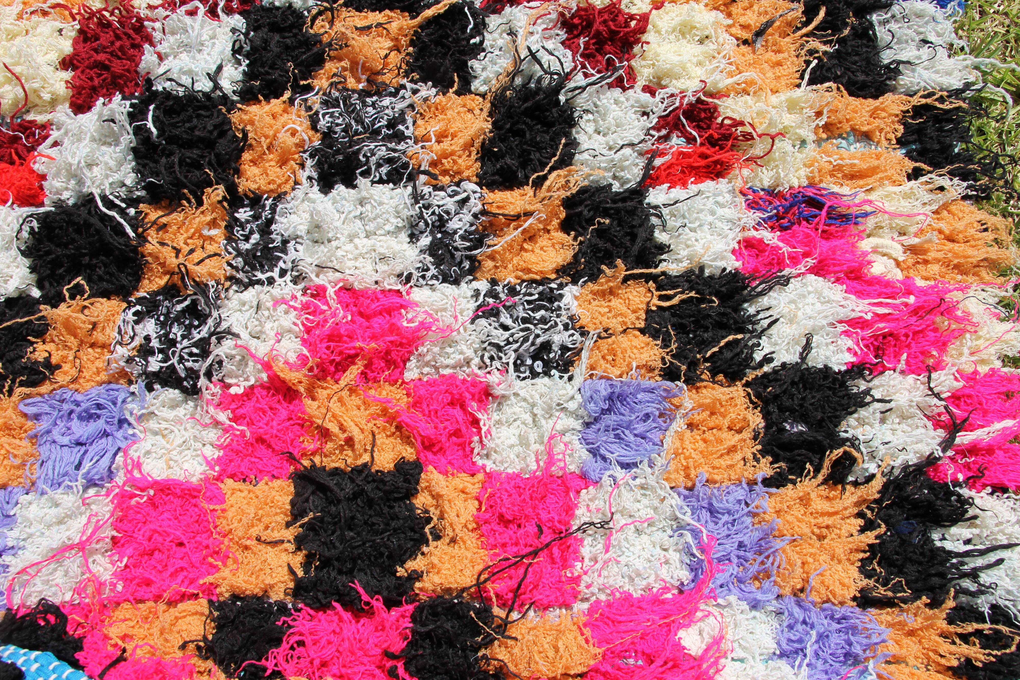 Tapis berber boucherouite "Nador" - 300x95cm