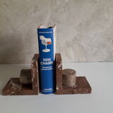 Pair of antique marble bookends
