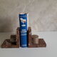 Pair of antique marble bookends