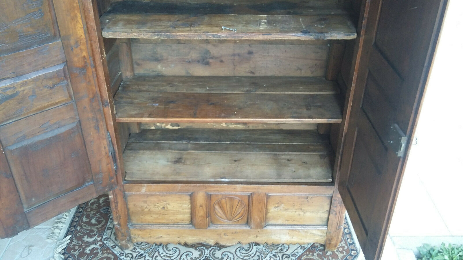 18th-century larch Savoyard wardrobe