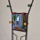 Coat rack cloakroom with mirror, 6 hooks 50s