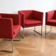 Set of 3 Solo armchairs, B&B Italia