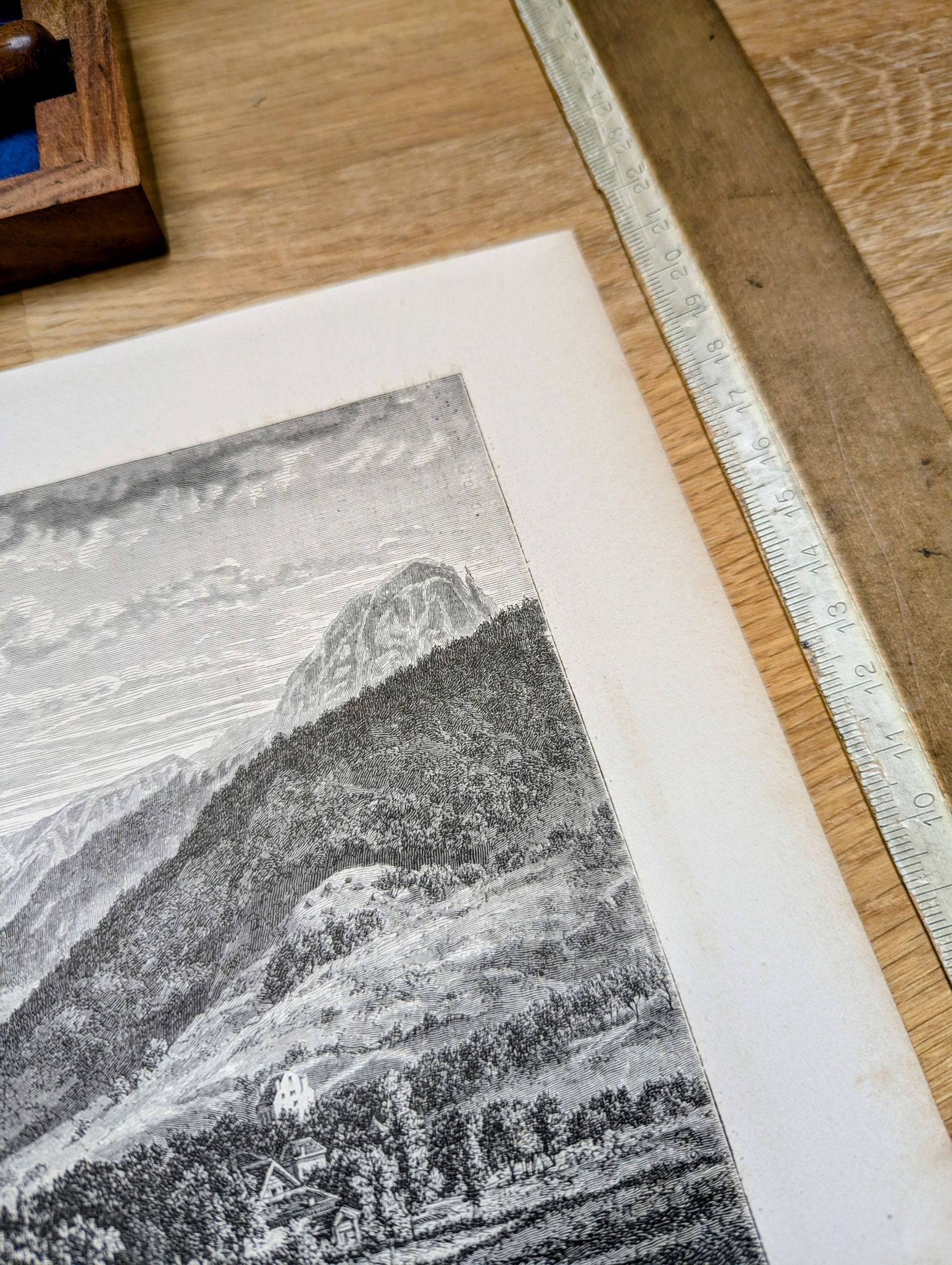 La vallée du Mont-Dore. Illustration imprimée en 1866.