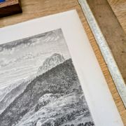 La vallée du Mont-Dore. Illustration imprimée en 1866.