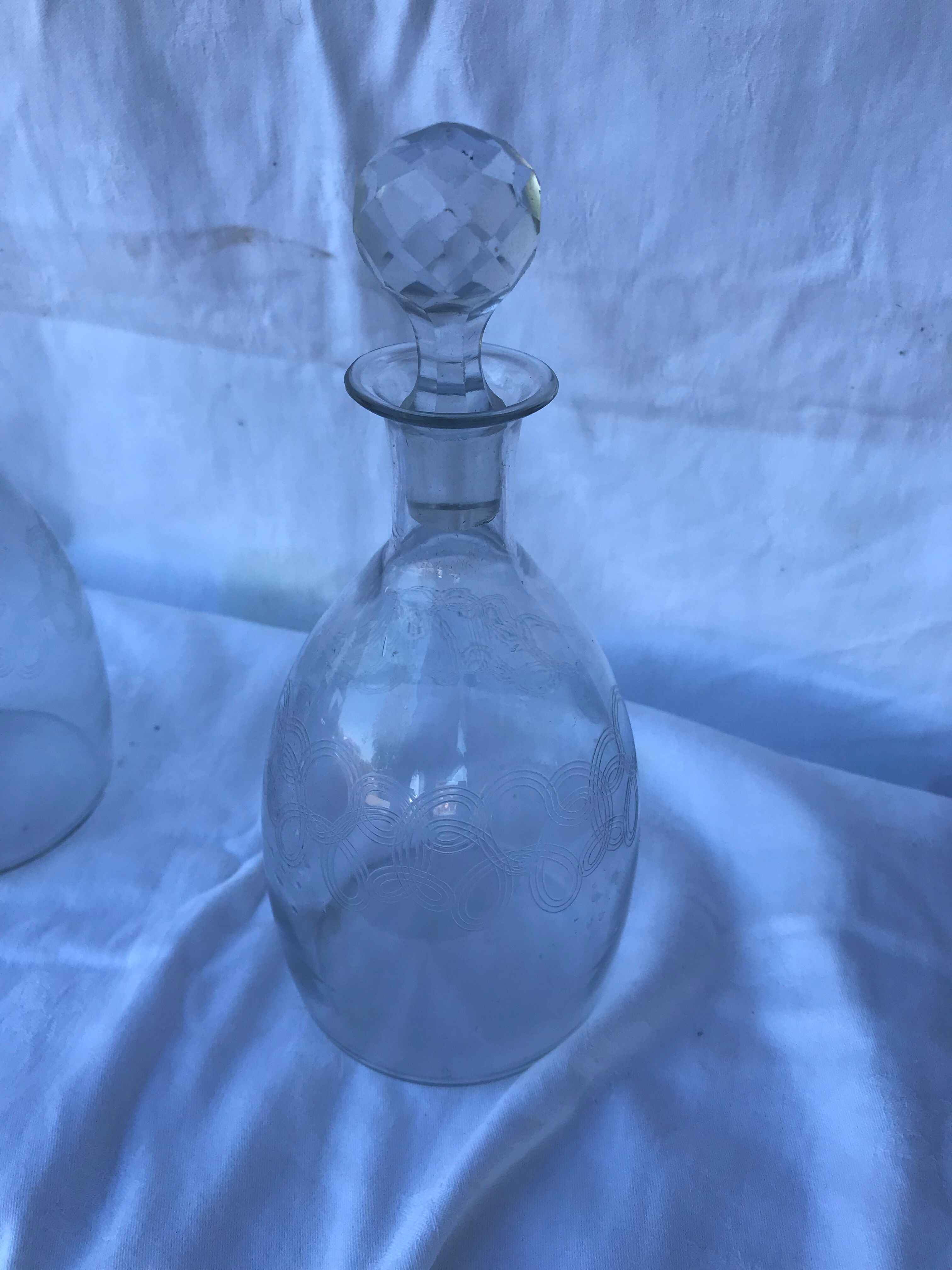 Paire de carafes