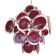 Bordeaux “disks” murano glass chandelier