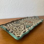 Plat en céramique Marius Bessone, Vallauris années 50