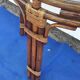 Half-moon bamboo console