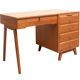 Bureau féminin des années 1950 en cendres