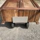 Vintage Parisian pine cabinet.