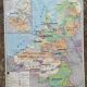 Carte mdi Iles britanniques Bénélux vintage
