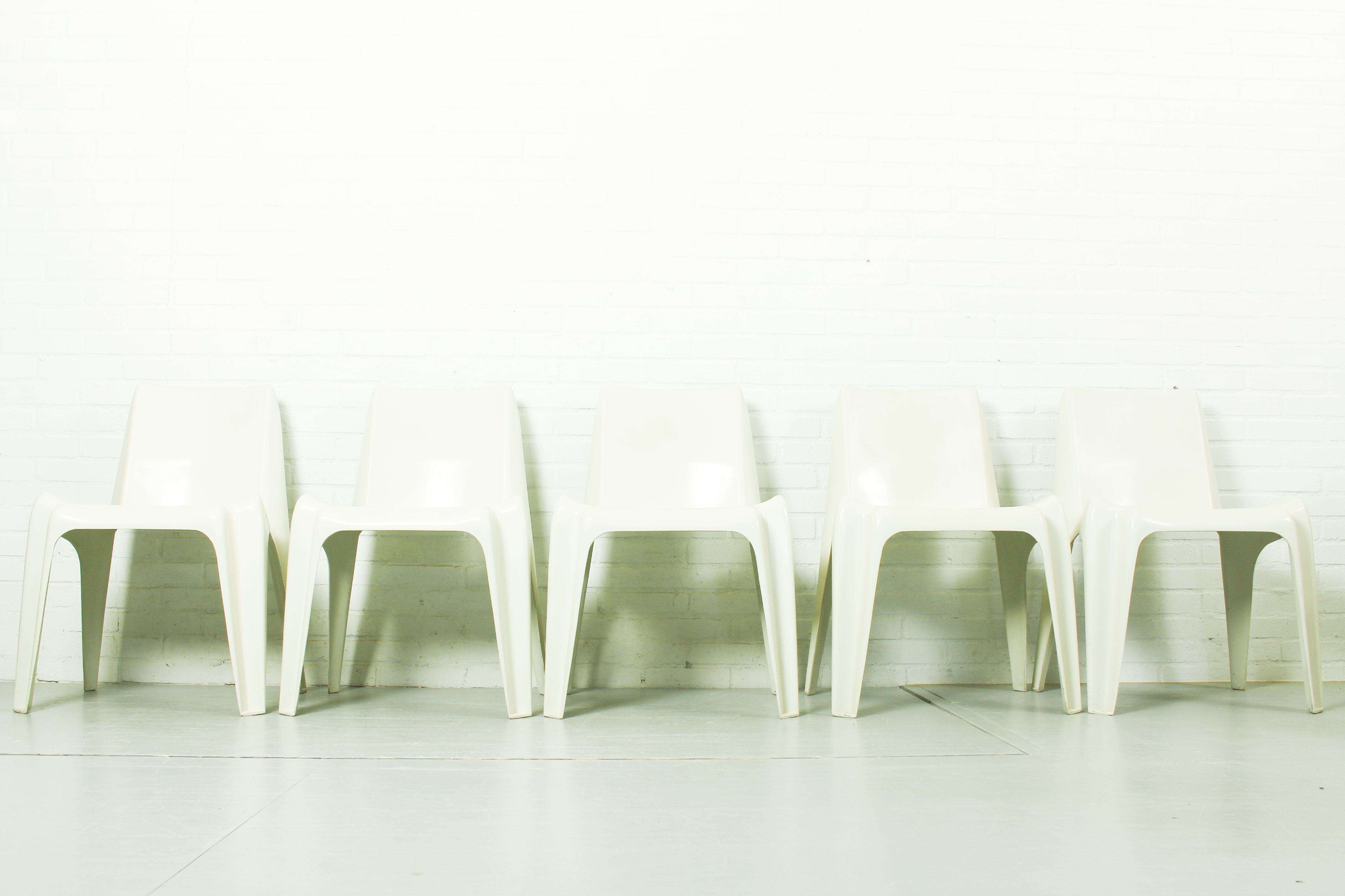 Set of 5 chairs model no BA 1171 designed by Helmut Bätzner for Bofinger, Germany 1960s