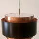 Fog & Mørup Saturn pendant lamp by Jo Hammerborg in copper & black, Danish design