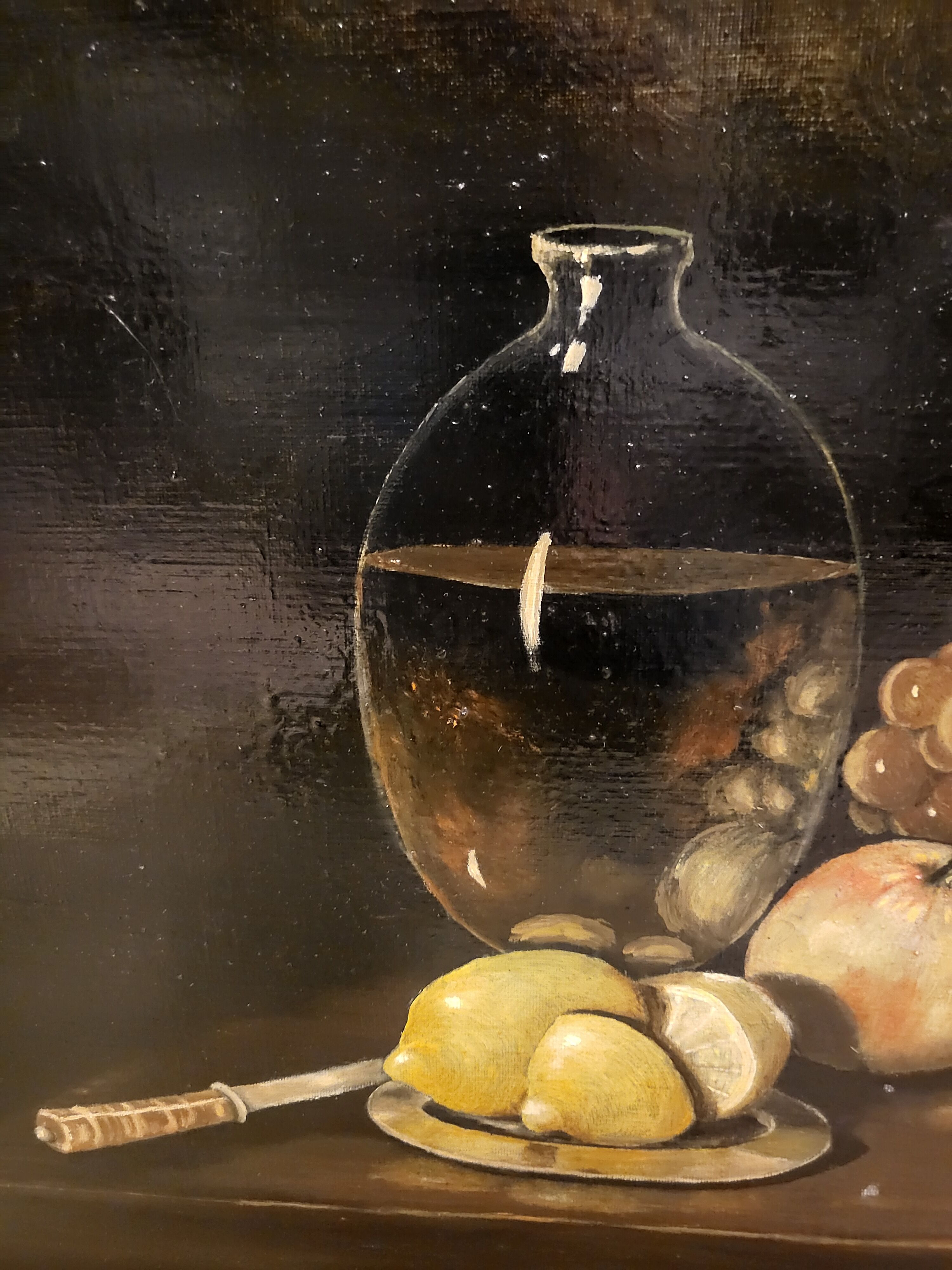 Oil on canvas "fruits"