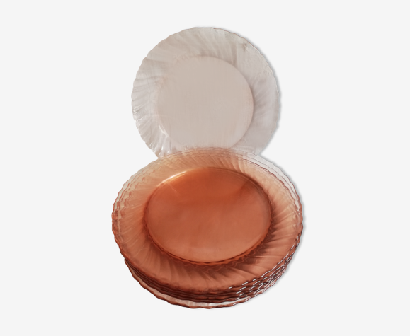Set de 8 assiettes plates Rosaline Arcoroc