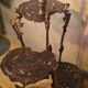 cast iron street lamp ornate side table with 3-tier support Hollywood