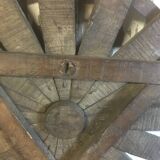 Roue porte clés ou autre en bois métal