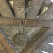 Roue porte clés ou autre en bois métal