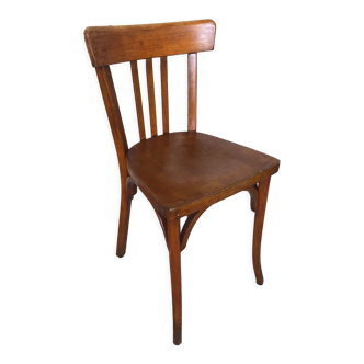 Bistrot chair in light wood 70s vintage