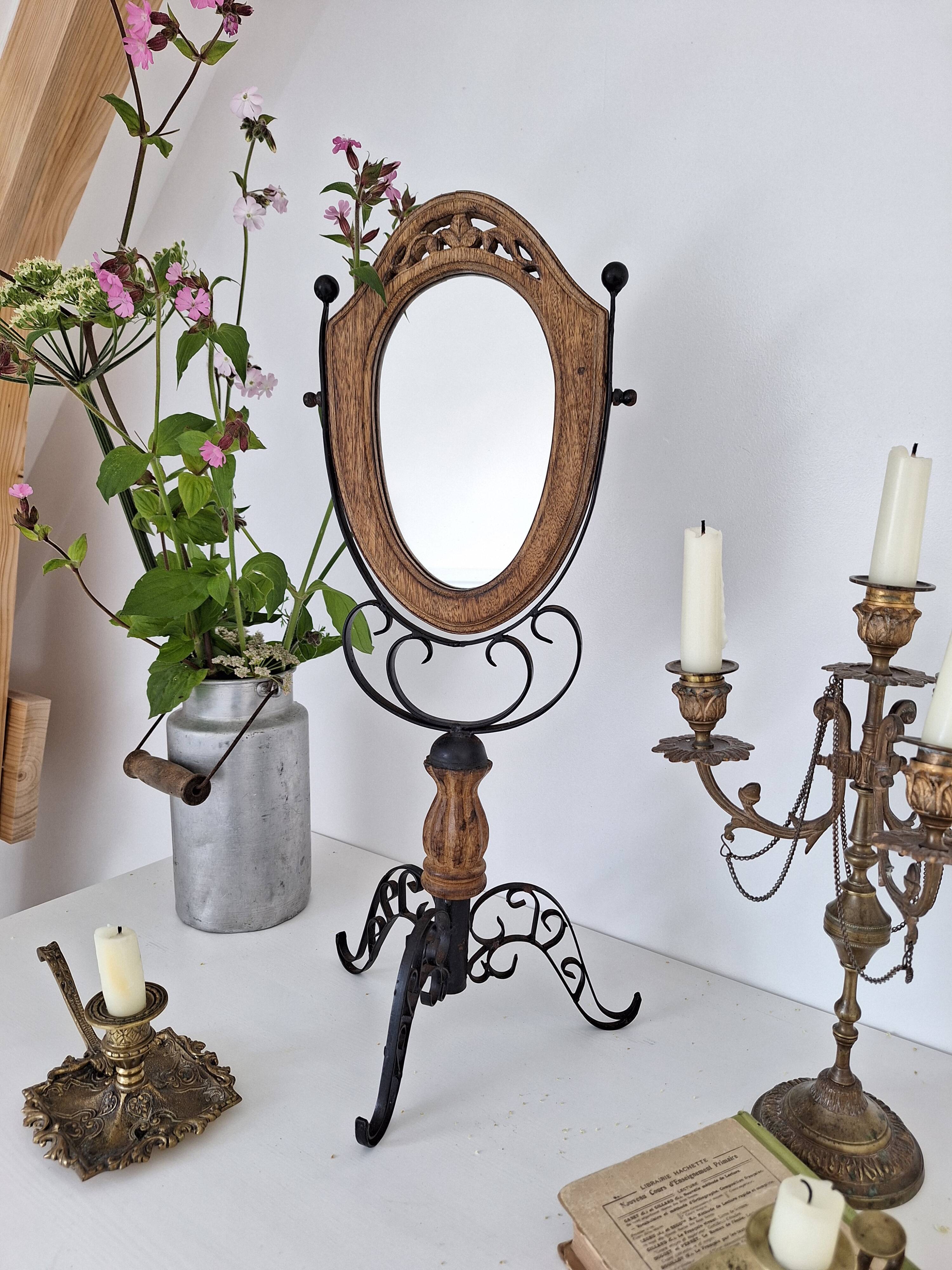 Baroque table mirror 25x56cm