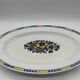 Oval dish art deco - boch freres - d1049
