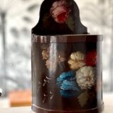 Old painted wooden box