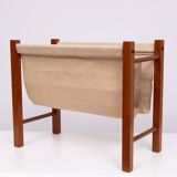 Scandinavian Teak Magazine Rack 1960s