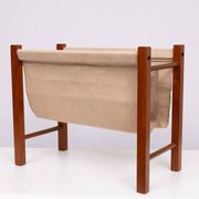 Scandinavian Teak Magazine Rack 1960s