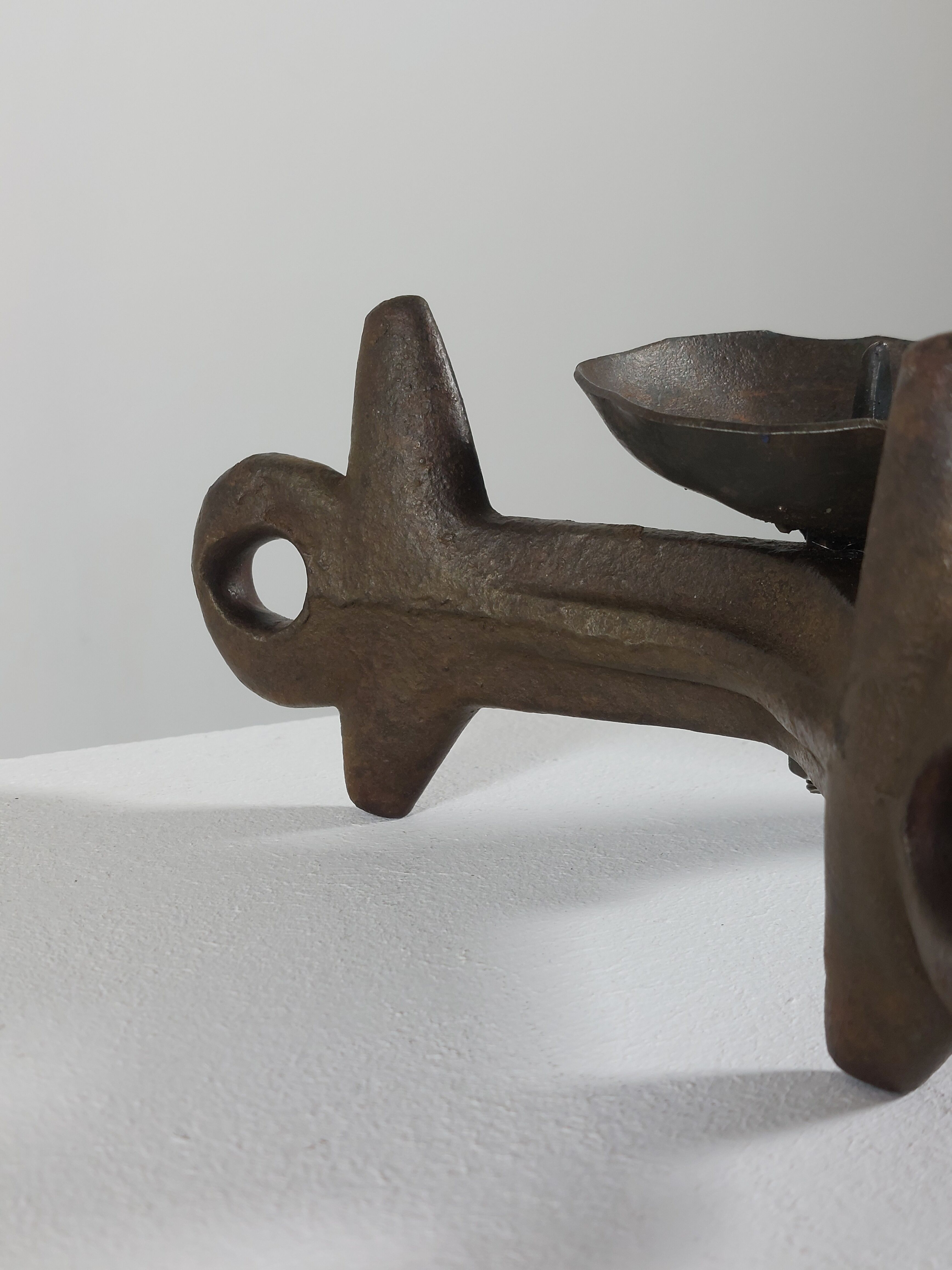 Unique vintage brutalist candlestick.