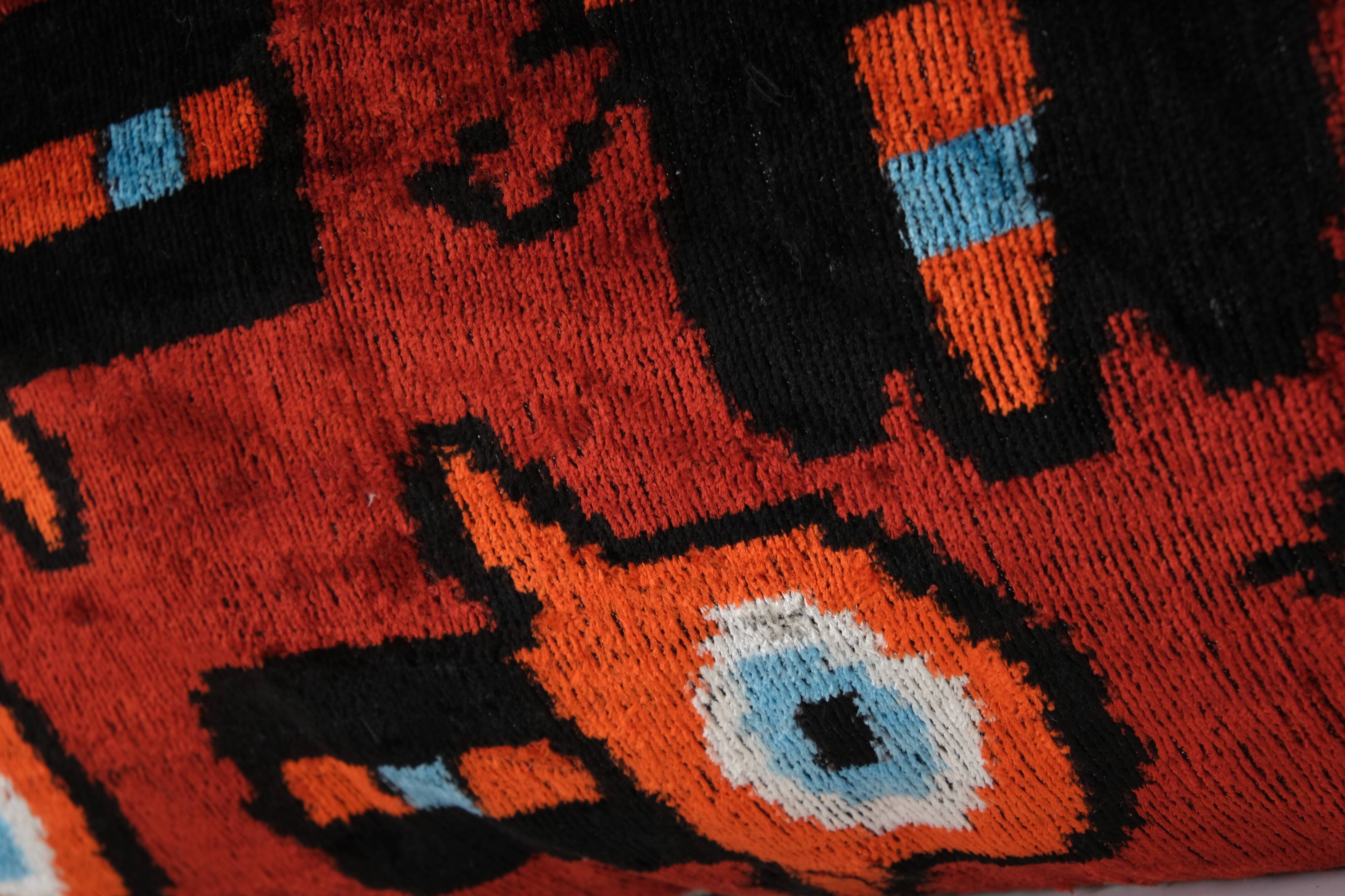 Paire de coussins Ikat
