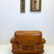 "Pompon" leather armchair, Italy 1970s