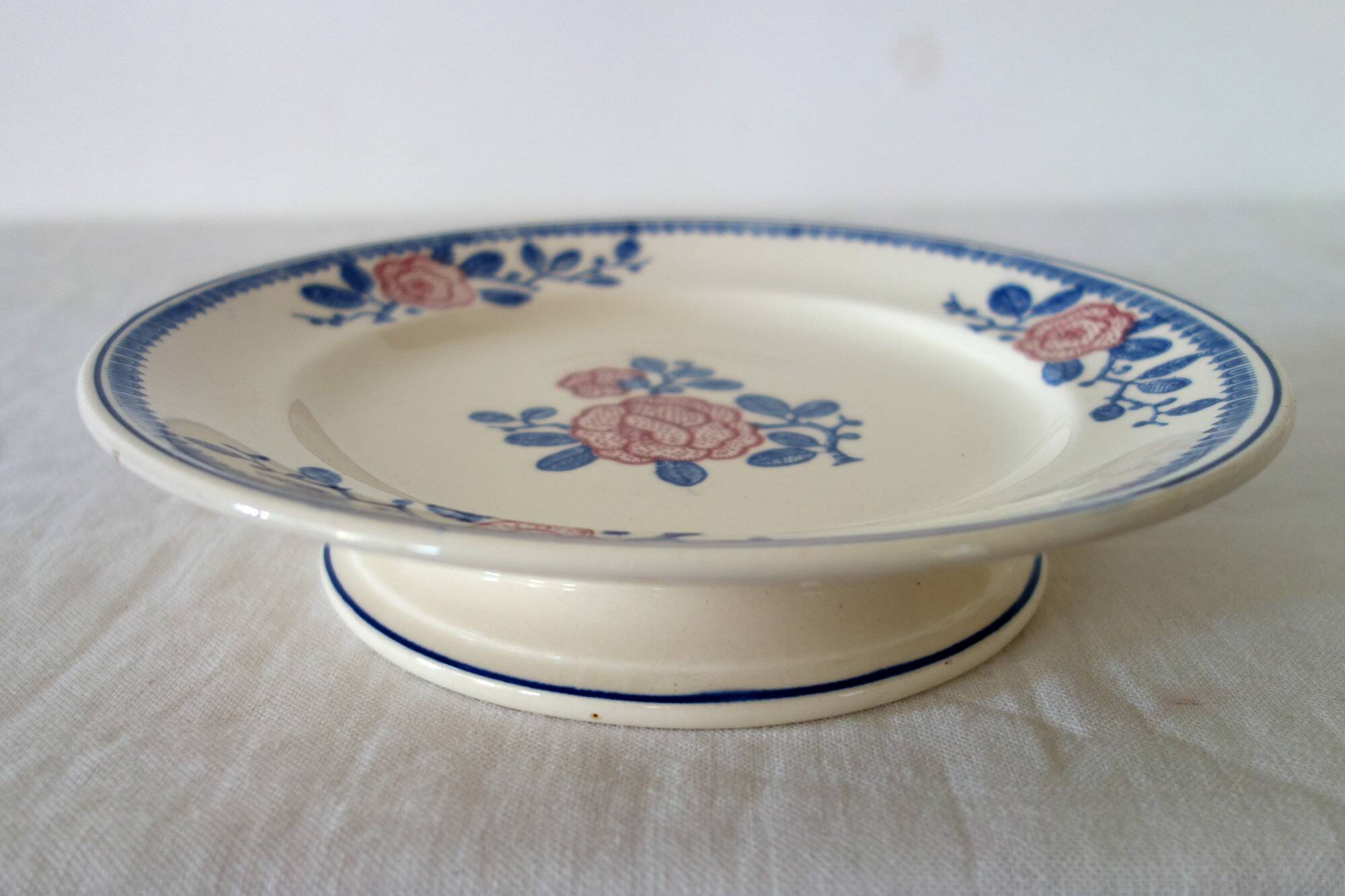 2 dessert dishes or compotiers Venice / Longwy