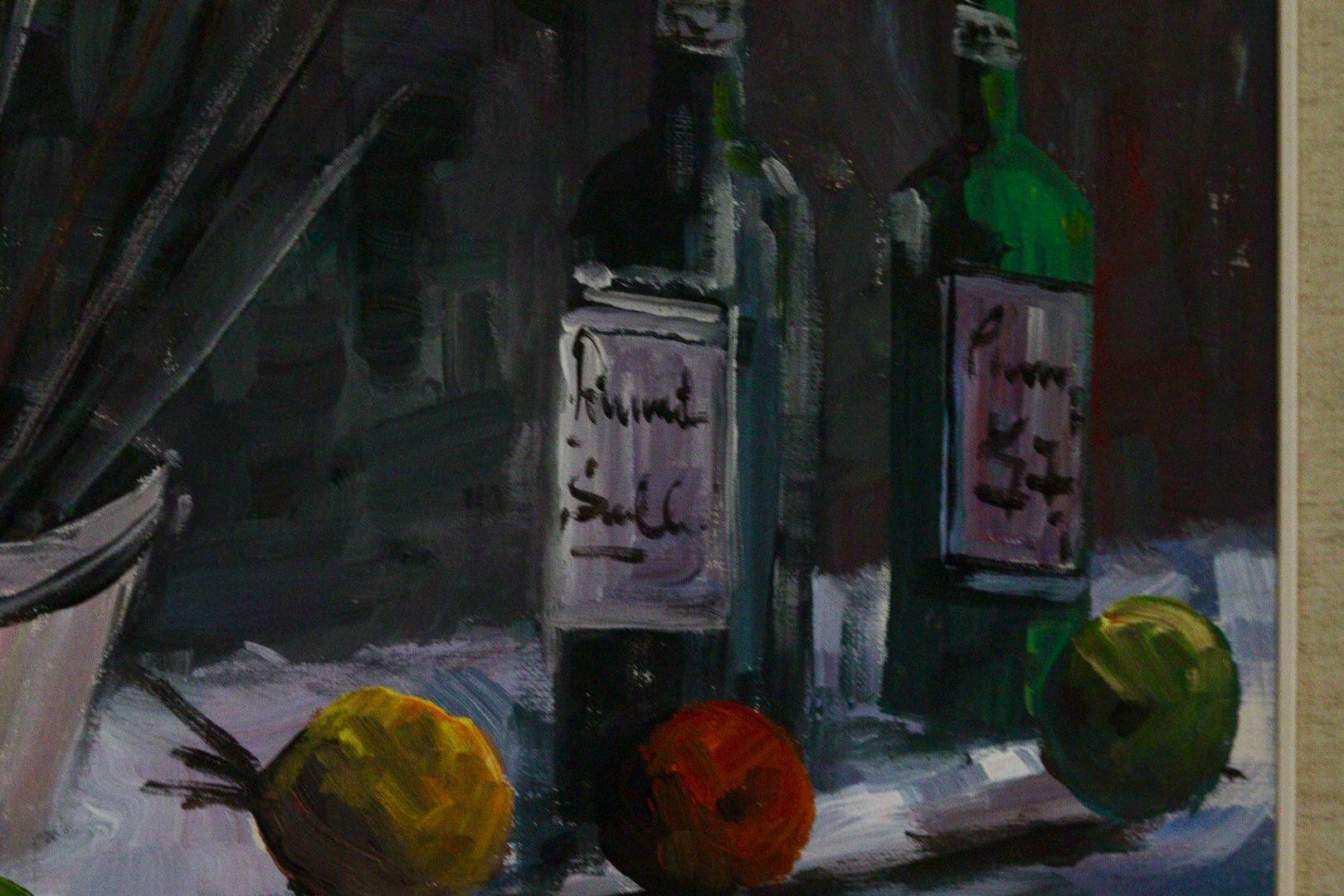 "Still Life, Wine and Fruit  " by Bronstolf.