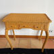 Rattan console desk with curved legs, 1970s
