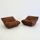 Fauteuils lounge Papillon de Guido Maria Rosati pour Giovannetti en marron rouille