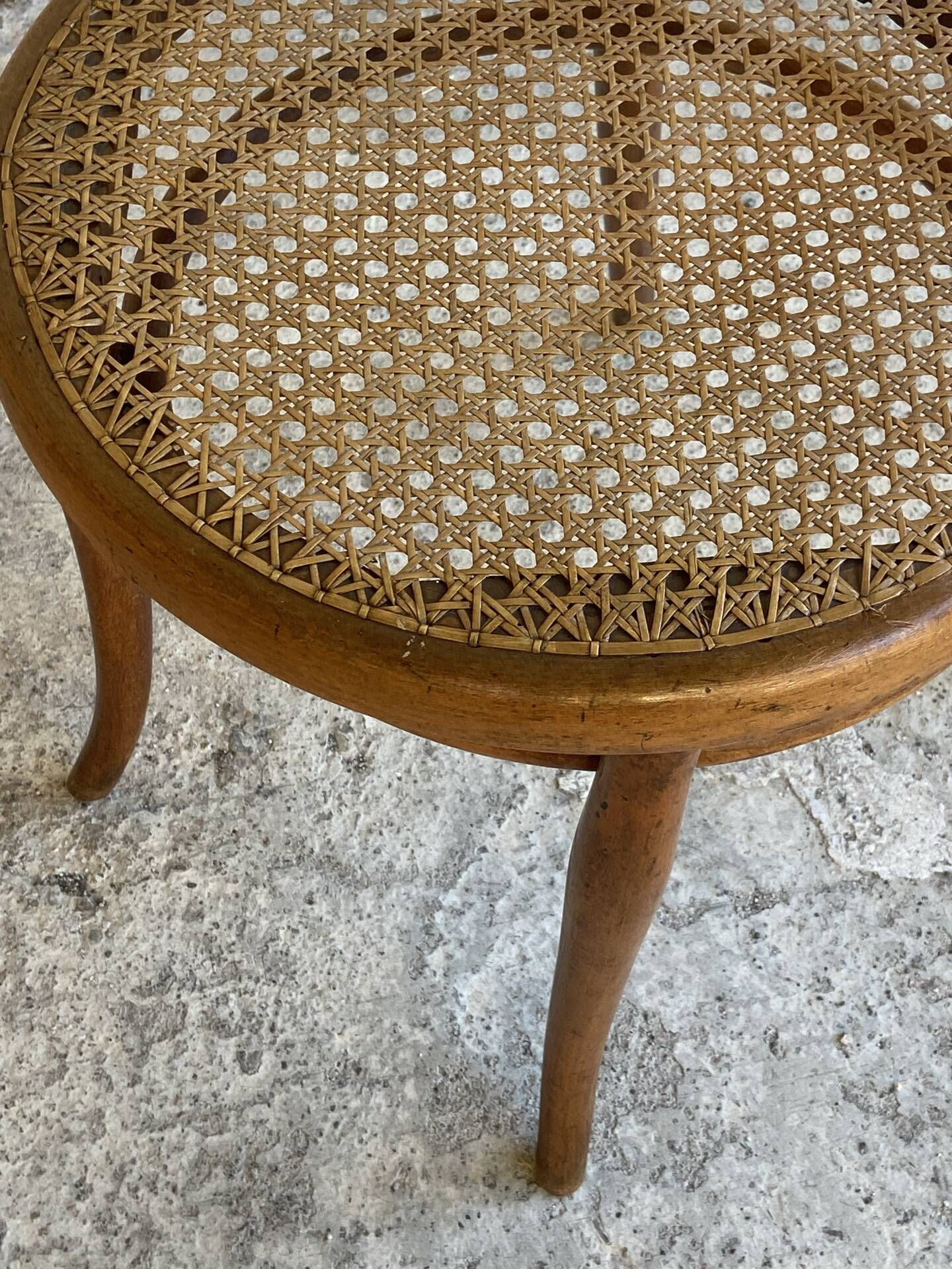 Set of Thonet chairs with caning