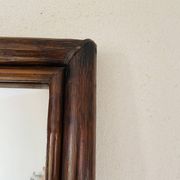 Miroir bois 37x60 cm, années 80