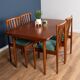 Retro Teak 1960s Meredew Dining Table & 4 Chairs Mid Century