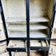 Rounded metal cabinet