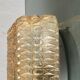 Wall light ceiling light amber gold glass 1970 1980 seventies