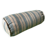Striped linen cushion
