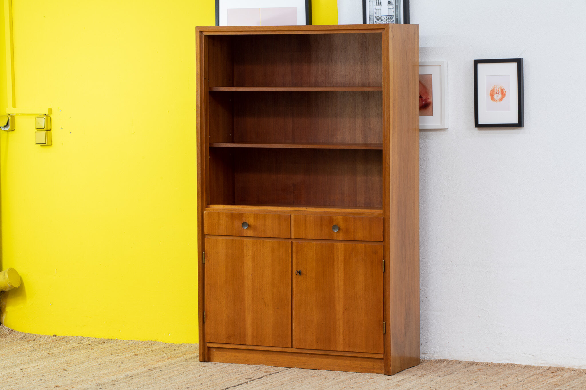 Vintage scandinavian bookcase – 102 cm
