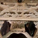 Rare antique wooden arch table, signed Amati, Turin, early 20th century Art Nouveau