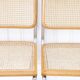 4 Cesca B32 Breuer Chairs Made in Italy - Seat caning redone