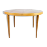 Table à manger en bois clair avec deux plaques d’extension, conçue par Omann Junior des années 1960.