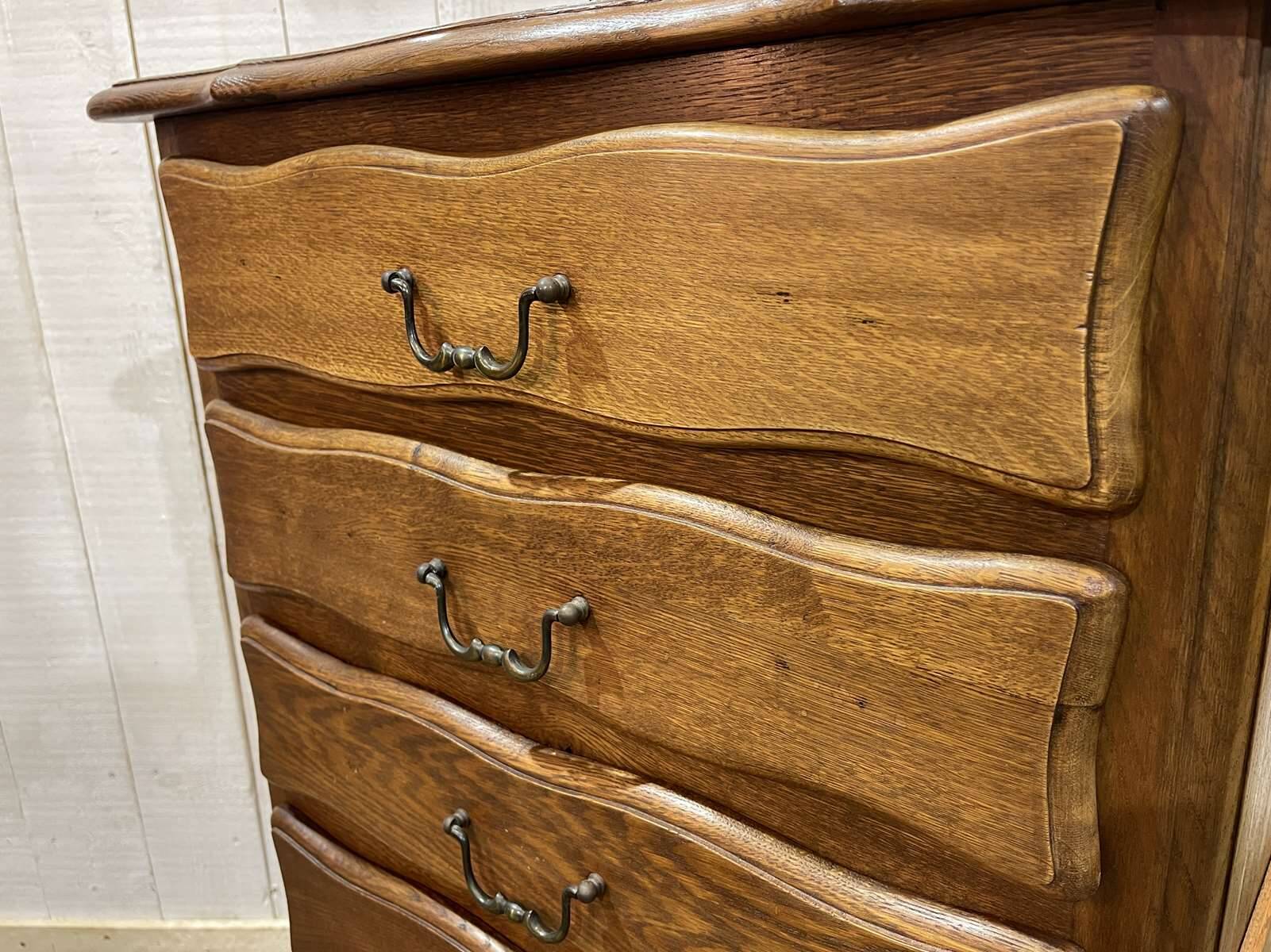 1950s oak chest of drawers