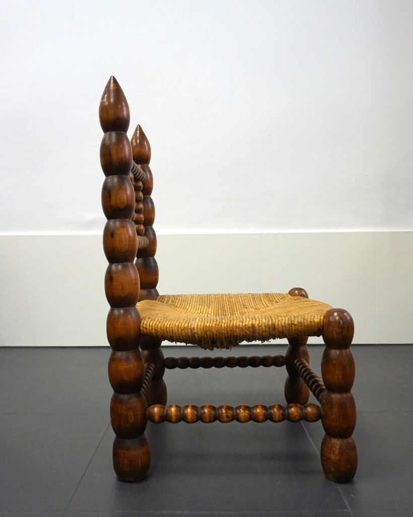 French low chair turned