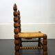 French low chair turned
